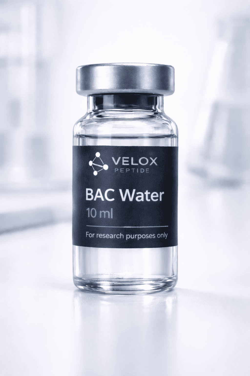 Bacteriostatic Water (BAC Water) – 99.9% purity research peptide
