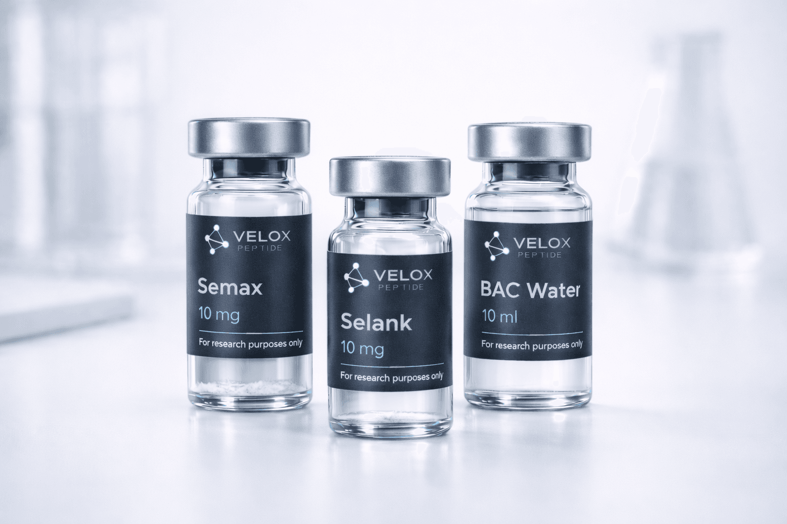 Neuro Focus Stack (Semax + Selank) – 99.0% purity research peptide